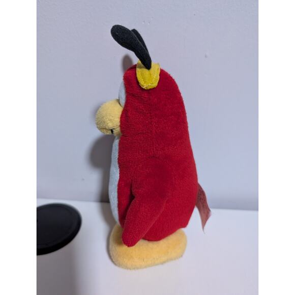 Disney Club Penguin Bee Red Plush Stuffed Animal Toy 8” - Picture 4 of 9